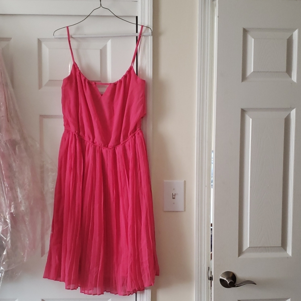 Chiffon pleated dress